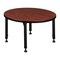 Regency Round Classroom Tables, 30 W, 30 L, 23-34 H, Wood, Metal, Cherry TB30RNDCHAPBK - alternate 3